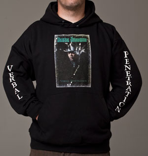 Men's Black Hoodie, front