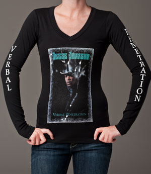 Women’s Black 100% Cotton, Long Sleeve T- shirt
